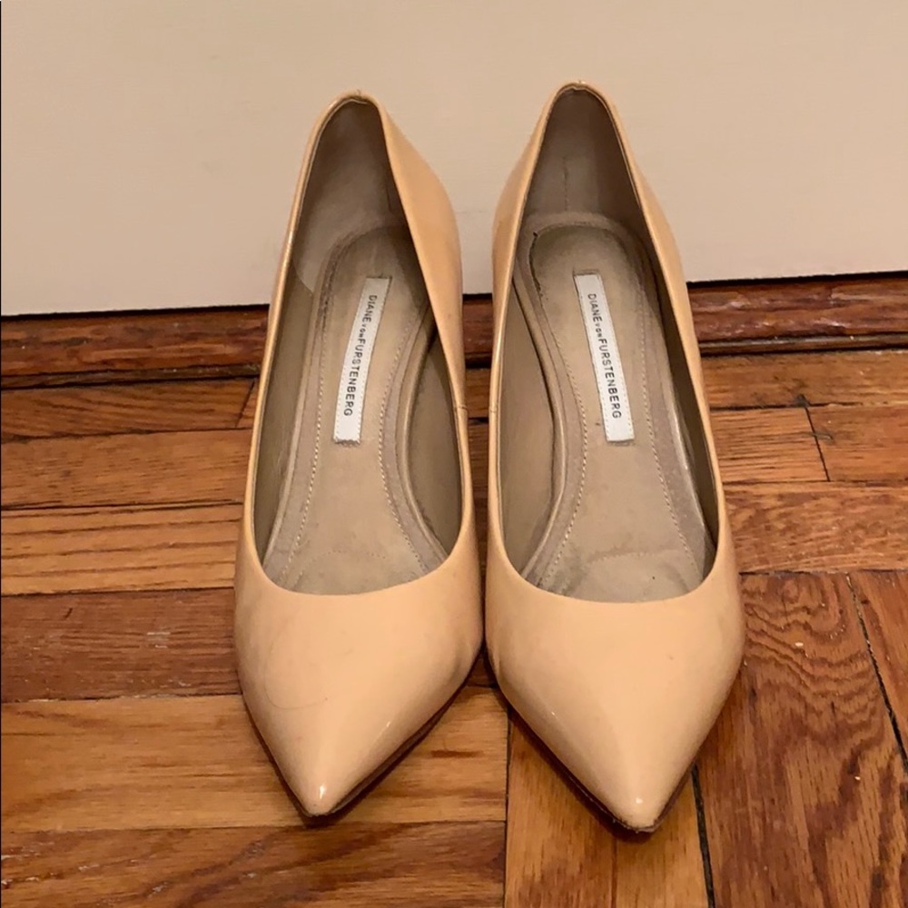 DVF Nude Pumps